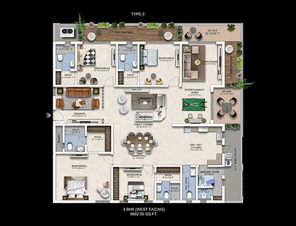View 3 Floor Plan